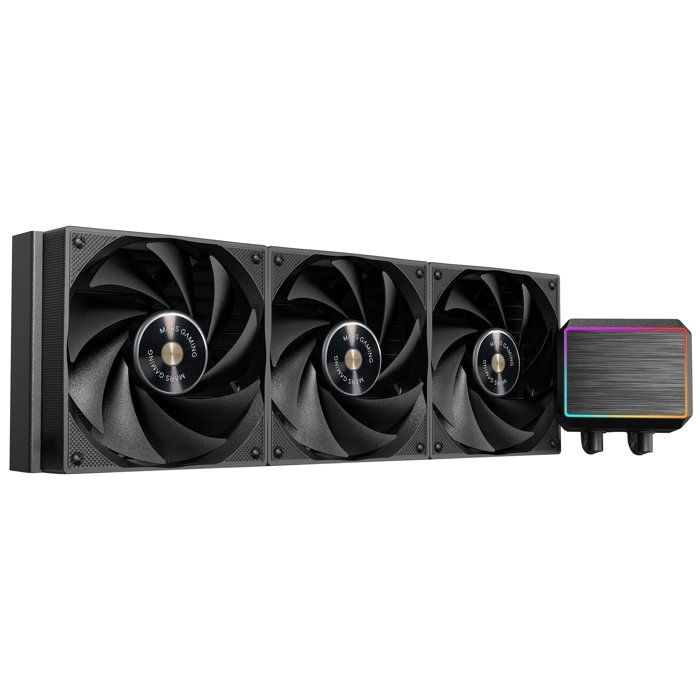 Mars Gaming ML-VISIONPRO360, AIO Vloeistofkoeling, TDP 600W, 3x ARGB 120mm FDB Ventilatoren met Koperen en Aluminium Kern, 4 Afneembaar Magnetisch IPS LCD-scherm, Opti-Chamber 3e Generatie, Wit
