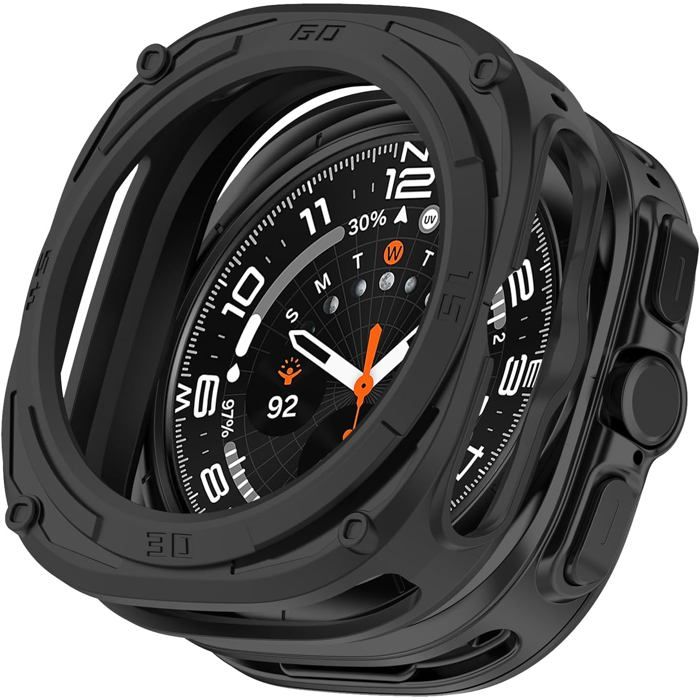 Coque pour Samsung Galaxy Watch Ultra-KAL-Coque TPU pour Samsung Galaxy Watch Ultra 47mm Souple Anti-Rayure Anti-Choc Noir