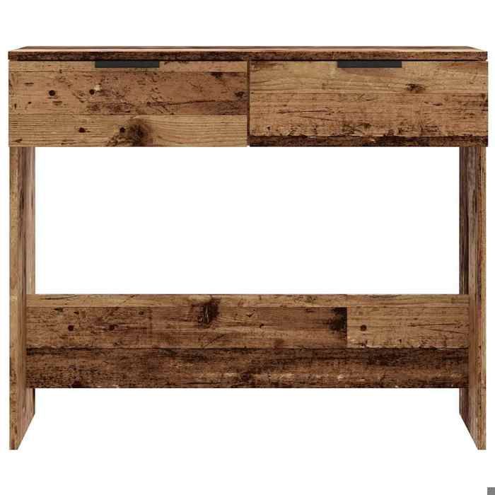 Table console Meuble dEntréeVIDAXL，Petit Bureau vieux bois 90x36x75 cm bois dingénierie 7_5769474