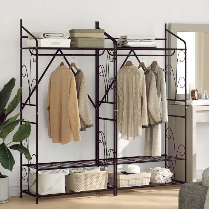 Seasonal SaleSuport vêtements 1 PC - SWEETY - Armoire Penderie moderne - Ouverte Uni 2 pcsSuport vêtements - SWEETY - Garde-robe