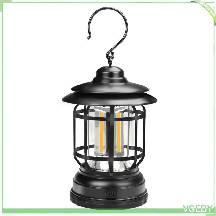 Fafeicy Lampe de camping Lanterne de Camping en plein air lampe de secours Portable à LED sport moustiquaire Noir