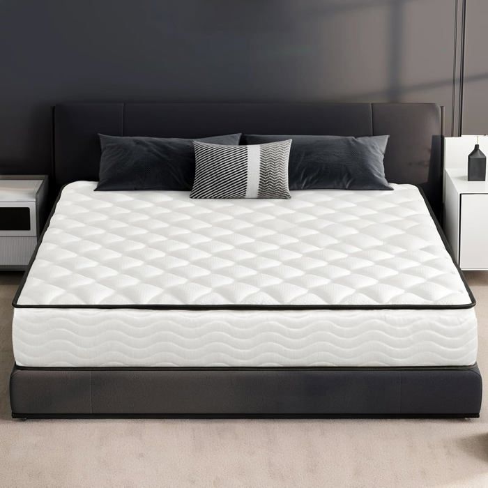 Matelas 140x190 Mousse à Mémoire de Forme 15cm - Ergonomique et Respirant Confort Optimal une Place 140x190x15