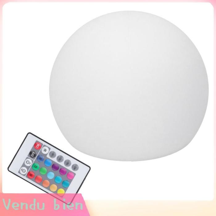 Lampe Globe LED RGBW avec 16 Couleurs à intensité 4 Modes
