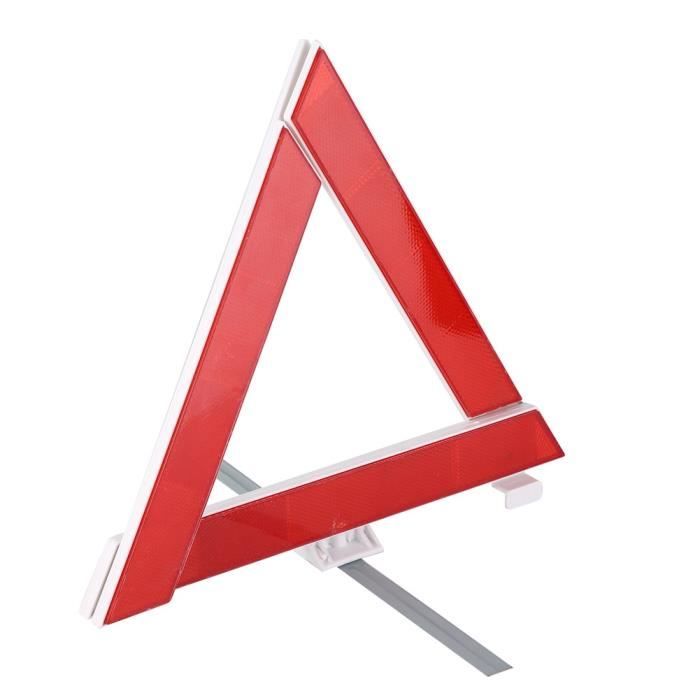 Akozon Signe de triangle Panneau de signalisation triangulaire  réfléchissant de voiture pliable Panneau d'avertissement de panne -  Cdiscount Auto