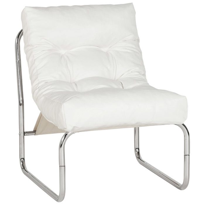 Fauteuil design - ALTEREGO - LOFT -Blanc - Synthétique - 57x71x75 cm Fauteuil design - ALTEREGO - LOFT -Blanc - Synthétique - 57x71x75 cm