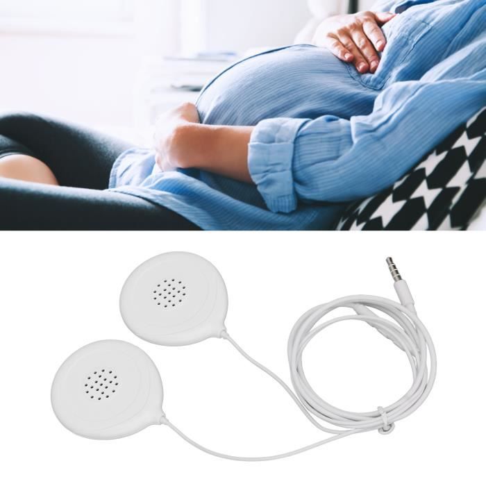 Prenatal Audio System For Moms Premium Smart Prenatal Headphones HPEI-M10 - Belly Speakers Fetal Doppler Heartbeat Monitor Smart Belly Speakers For Pregnancy