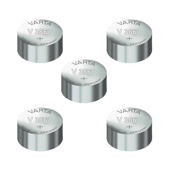 RENATA Set di 10 batterie a bottone in argento ossido 386/SR43W 0% mercurio