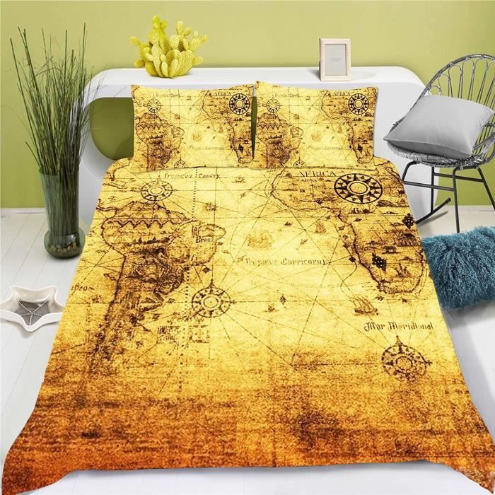 Parure De Lit 3D Five Nights At Freddy's En Microfibre - 3 Pièces Avec Housse De Couette Et Taies, Motifs Modernes Pour Un Sommeil Confortable
