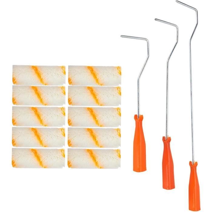 Ensemble de peinture, ensemble de rouleaux avec pinceaux - 8 pièces