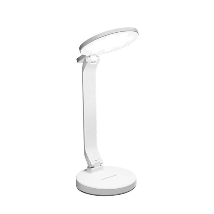 Lampe de Lecture - Rechargeable - LED - Variateur Tactile - 3 Niveaux de Luminosité - Blanc