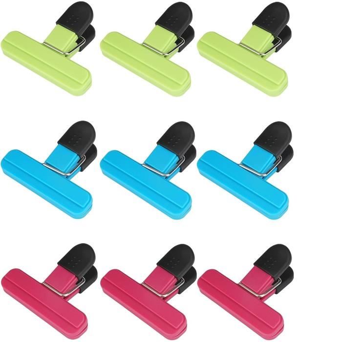 Clips Fermeture Sachets Alimentaires - Lot De 9 Pinces Réutilisables Cuisine