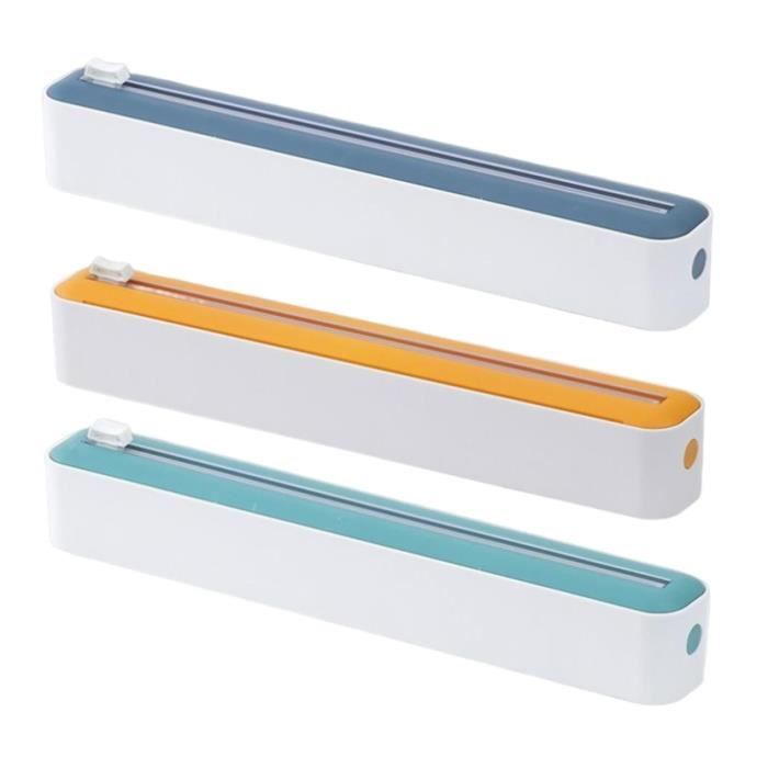 Lot de 3 distributeurs de film magnétique avec coupe-filmtiroirdévidoir pratique pour film plastique/papier aluminium –