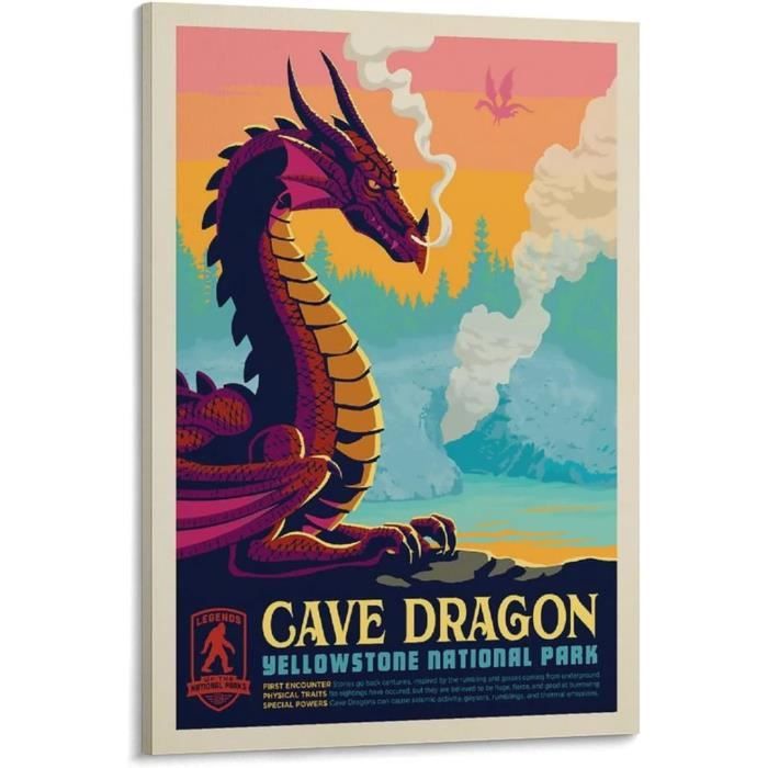 YIBIN Poster De Voyage Vintage Liban - Peinture Murale Décorative Sur Toile - Impression D'art Moderne Pour Chambre à Coucher - 50 X 75 Cm