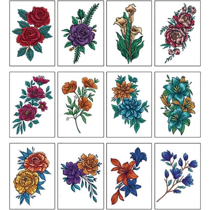 CREATCABIN 128 Pièces 8 Feuilles D'Autocollants Roses Petites