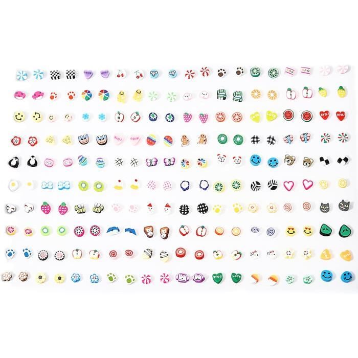 Lot De 8 Paires De Boucles D'oreilles Pendantes étoile, Lune, Planète - Bleu Et Doré - Style Bohème