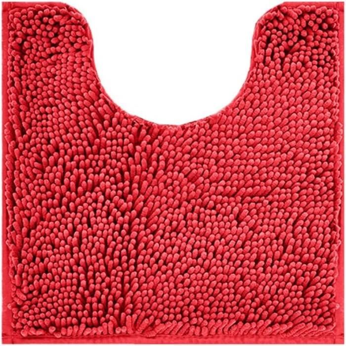 Kitinjoy Tapis de bain de luxe chenille à poils longs, extra doux