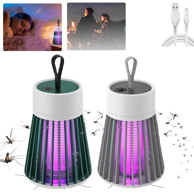 Lampe Anti-moustique D'extérieur, Répulsif Contre Les Moustiques Avec Lumiere Led Batterie Rechargeable Par Usb Piege A Moustiques Etanche 92469241