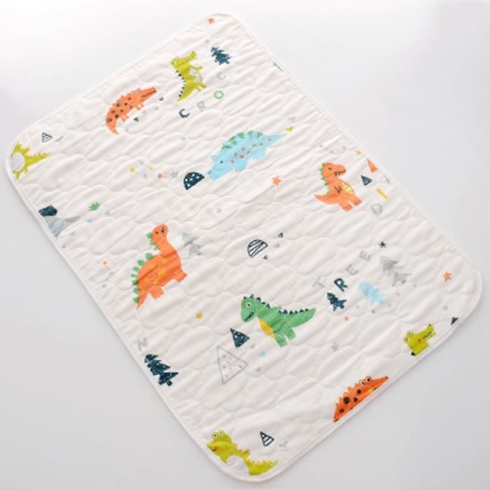 Bebe Tapis Urine Coton Matelas A Langer Impermeable Pour Lit De Bebe Enfant Couche Lavable Et Reutilisable Dinosaure Cdiscount Puericulture Eveil Bebe