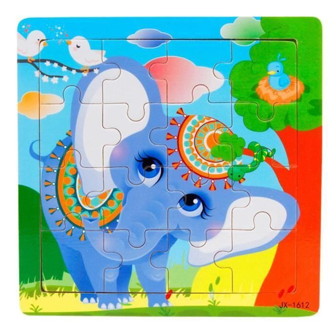 En bois 16 pièces de puzzle jouets pour les enfants,Fami léducation et lapprentissage Puzzles A En bois 16 pièces de puzzle jouets pour les enfants,Fami léducation et lapprentissage Puzzles A