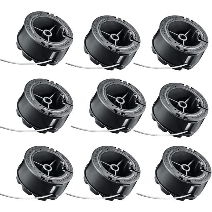 Lot 9 Bobines Fil Débroussailleuse Bosch EasyGrassCut 18-23-26 - 4m 1.6mm