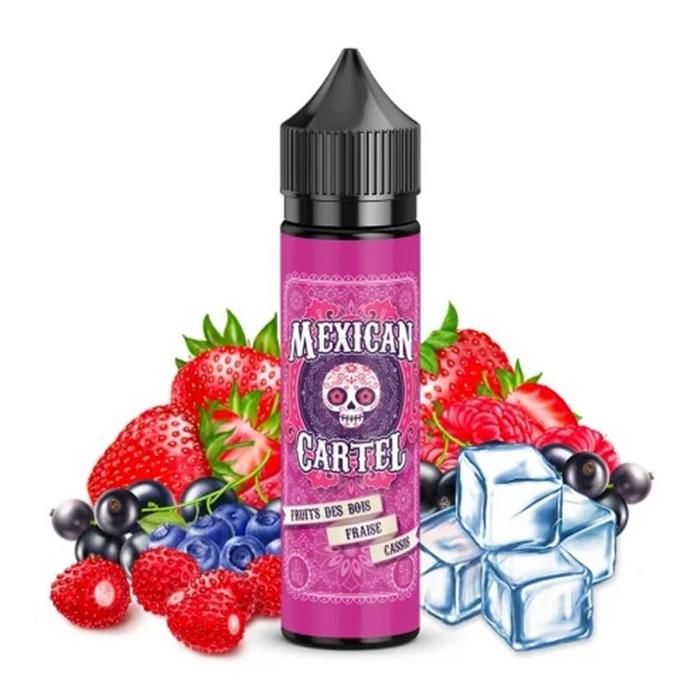 E-Liquide Fruits des Bois Fraise Cassis 50ml - Mexican Cartel - Sans tabac  et sans nicotine - Cdiscount Au quotidien