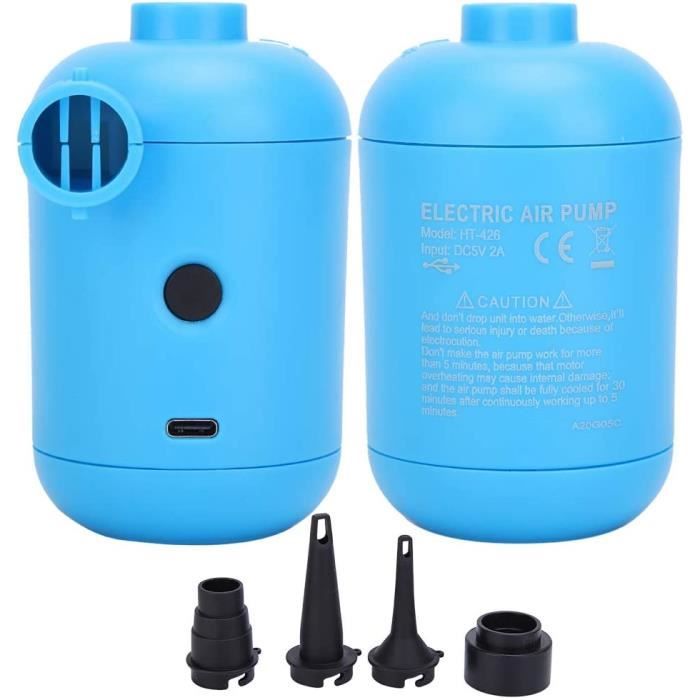 NOUVEAU GONFLEUR DE pompe à air électrique lit de camping piscine