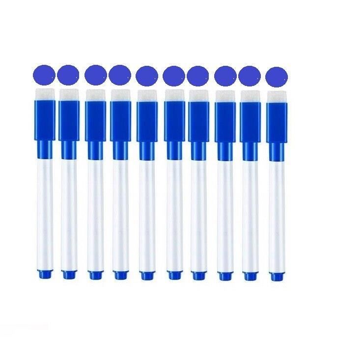 PULABO Stylo tableau blanc magnétique effaçable à sec tableau blanc marqueurs stylo avec effaceur intégré 8 Pcs pratique et pratique intéressant 