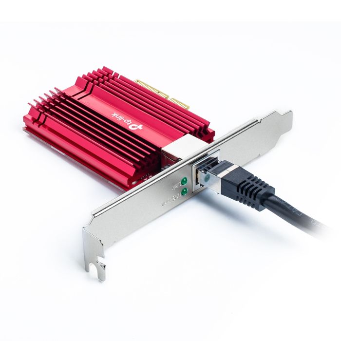 Carte Réseau PCIe 10 Gigabit - TP-Link TX401 - Latence faible - Compatible avec Windows 11/10/8.1/8/7