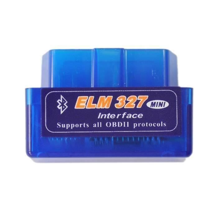 ELM 327 Mini Bluetooth OBD 2 Interface de Diagnostique pour PC Androïd