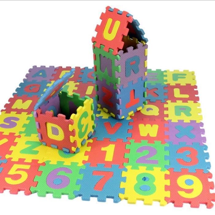 Tapis De Jeu Puzzle Bébé 36 Pièces Animaux - Mousse EVA Éducatif Anti-Dérapant Pour Enfants