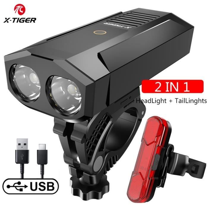 Phare avant de bicyclette,BL-91 Set 2--T6 LED vélo lumière avant USB Rechargeable vtt montagne Phare avant de bicyclette,BL-91 Set 2--T6 LED vélo lumière avant USB Rechargeable vtt montagne