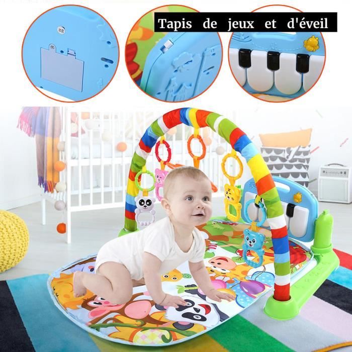 Kit Montessori 3 En 1 – Arche D’Escalade Avec Tapis – Jeu D’Intérieur Pour Tout-Petits – Chaise Bascule, Tunnel Et Rangement – Dès 3 Ans