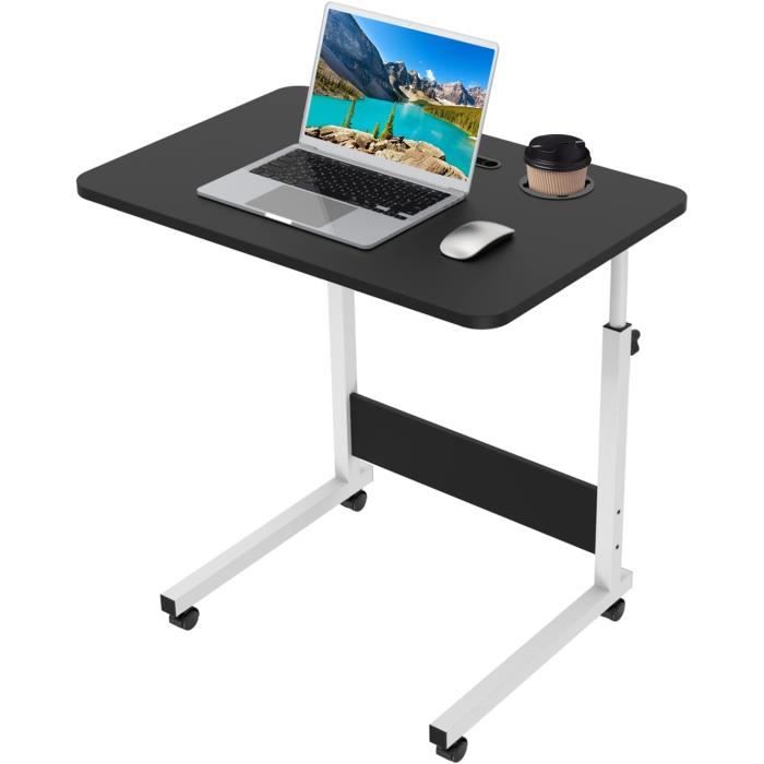 Table de Lit Portable, avec Porte Gobelet Bureau Petit déjeuner réglable et  Portable pour Lit, Canapé, Sol 60x40cm - Cdiscount Informatique