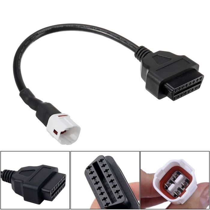 Connecteur Adaptateur OBD2, Câble de Diagnostic de Voiture