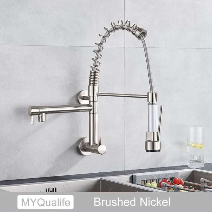 Robinet De Cuisine Mural Pour évier Rétro Stilo Chromé