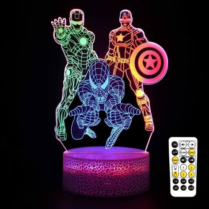 Lampe décorative Spiderman 3d Light - Autres Luminaires - Achat & prix