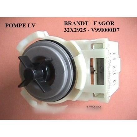 Pompe de vidange .v. fagor brandt pour lave vaisselle BRANDT BVMPIECES