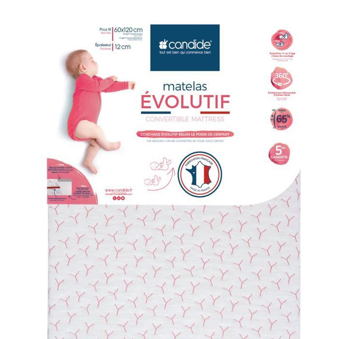 Matelas Candide 60x1 Cdiscount