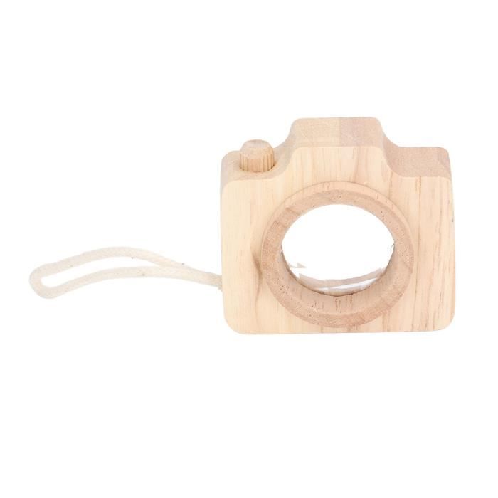 Caméra Kaléidoscope En Bois – Jouet Optique éducatif, Observation Colorée, Cadeau Anniversaire, Taille 11,8x11 Cm