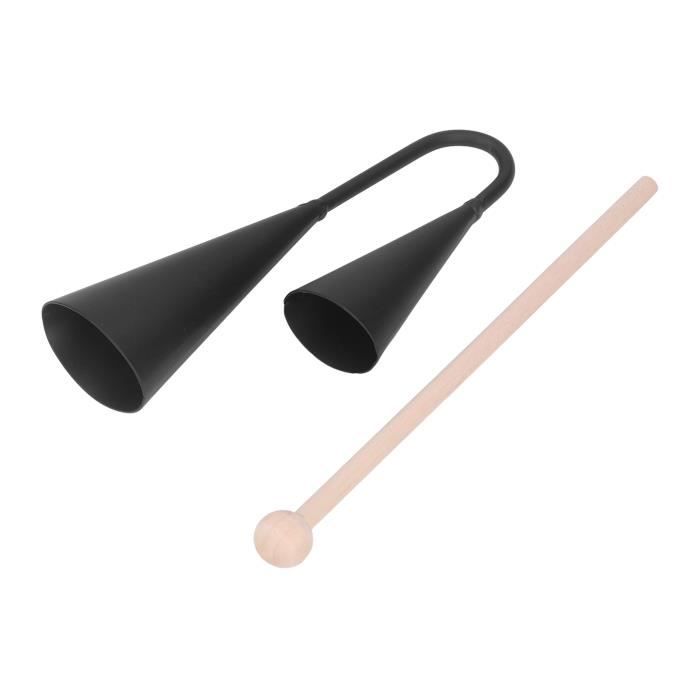 CHT® Hililand Cloche Agogo Instrument de percussion Agogo traditionnel