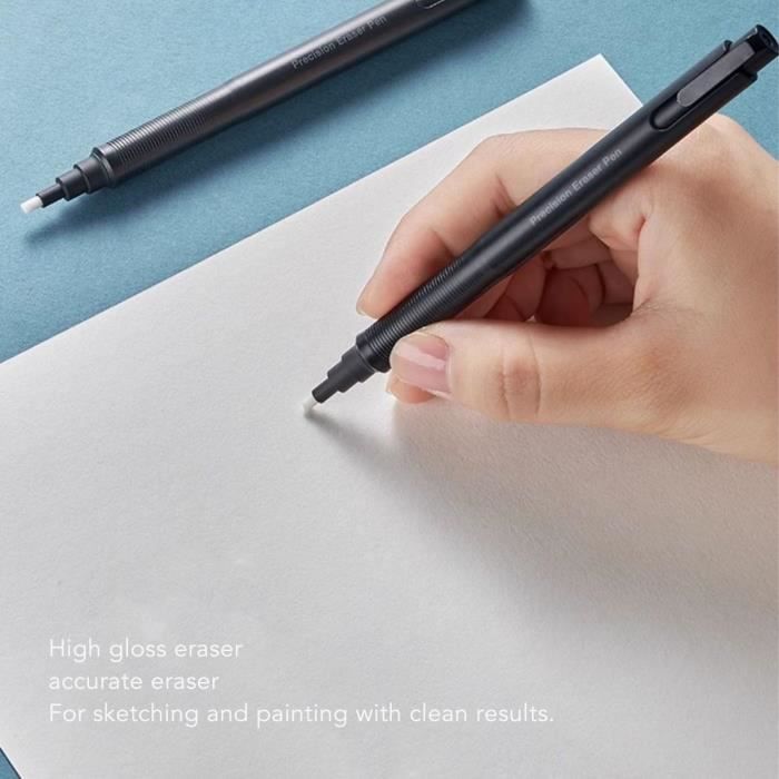 Lot De 4 Stylos Gommes Rétractables - Gomme Précise Pour Dessin, Bureau Ou école - Efface Sans Bavures