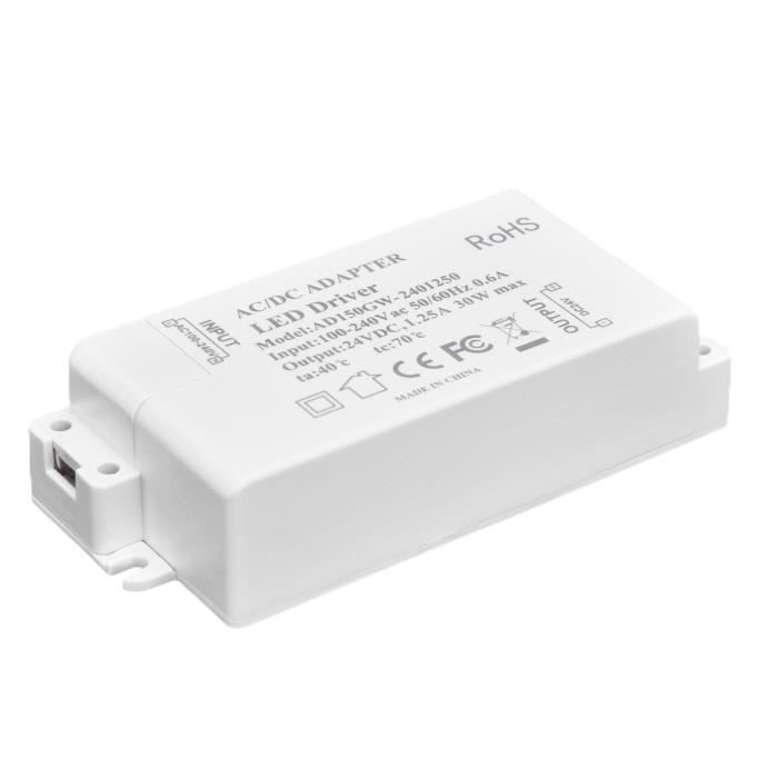 Variateur d'intensité LED - DC 12 V - 24 V - Bouton de gradation PWM - Bande lumineuse pour réglage de la luminosité - Accessoires d'éclairage domestique
