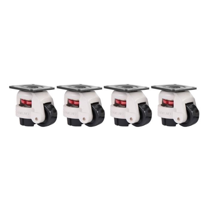 VEVOR Roulettes d'Établi Lot de 4 Roulettes Pivotantes Industrielles 63