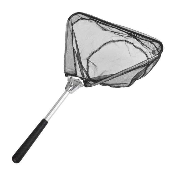 Tête D’épuisette Pliable 40cm – Acier Inox Et Nylon – Marche Pour La Pêche