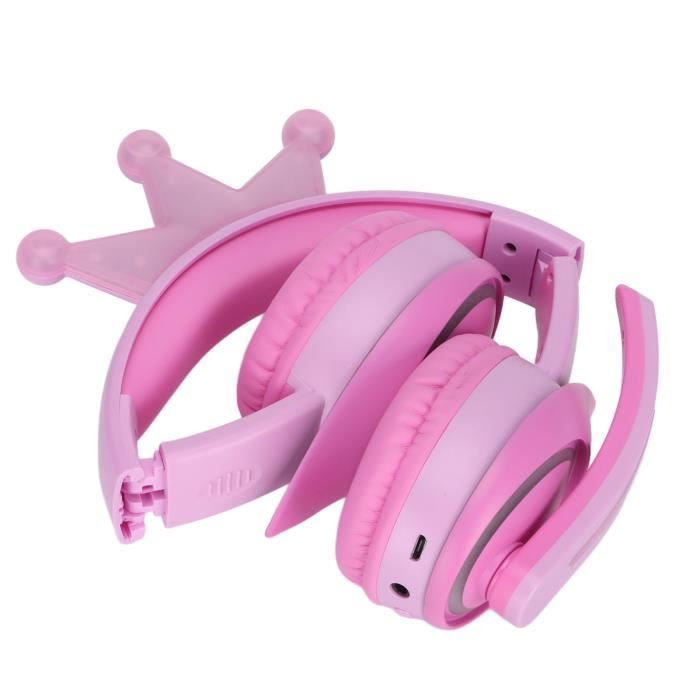 Casque sans fil - FDIT - Crown - LED clignotante - Son stéréo - Pour ...