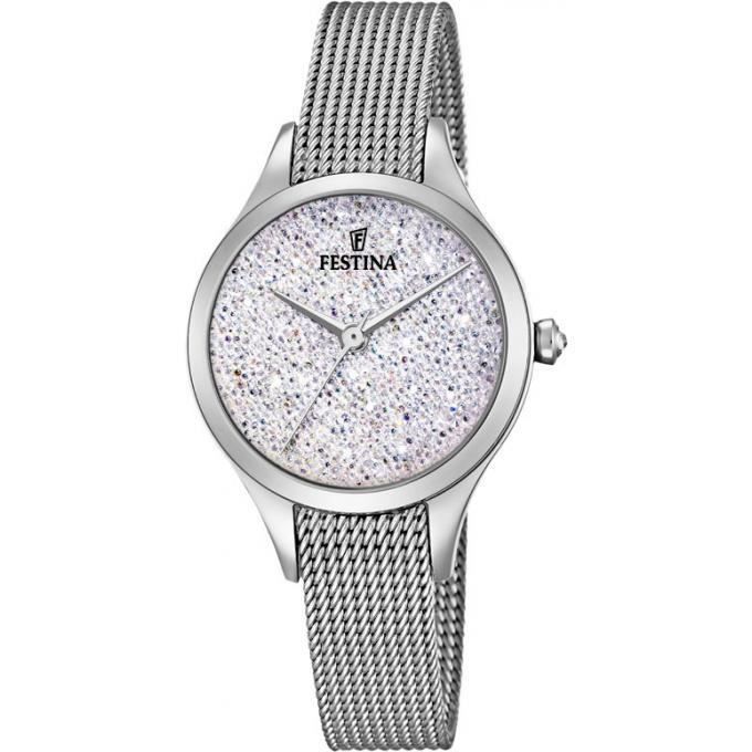 Montre festina mademoiselle f20336-1 - montre analogique acier argent femme  - Cdiscount Bijouterie