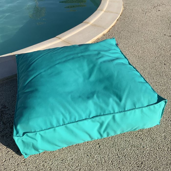 Housse de coussin de sol extérieure Turquoise 71x71x15 cm Housse de coussin de sol extérieure Turquoise 71x71x15 cm