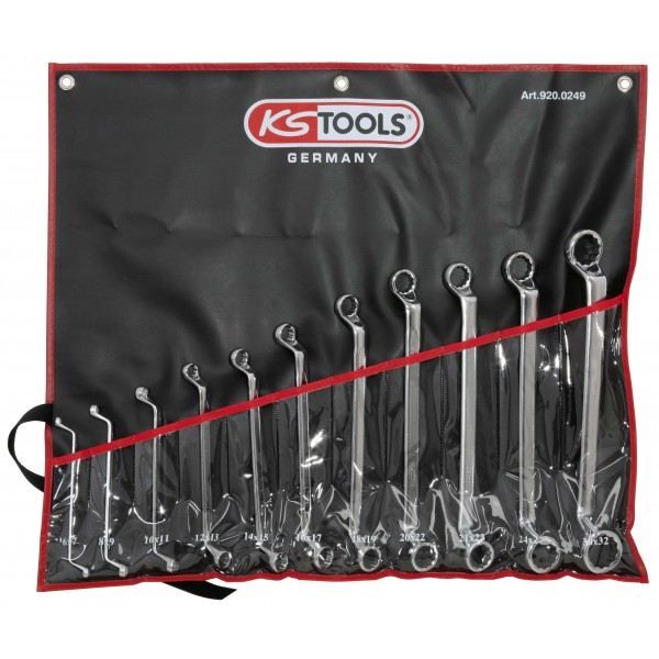 Poli Tête KS Tools Bague Fourche Clé SW 19 mm crvn chromé 23 cm lg
