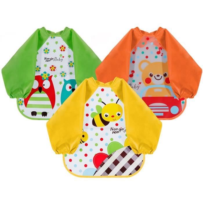 Lictin Bavoir Etanche A Manchs Longues Tablier D Alimentation De Jeu De Peinture Pour Les Enfants De 6 Mois A 3 Ans 3 Pcs Blouse Cdiscount Puericulture Eveil Bebe Lictin Bavoir Etanche A Manchs Longues Tablier D Alimentation De Jeu De Peinture Pour Les Enfants De 6 Mois A 3 Ans 3 Pcs Blouse Cdiscount Puericulture Eveil Bebe