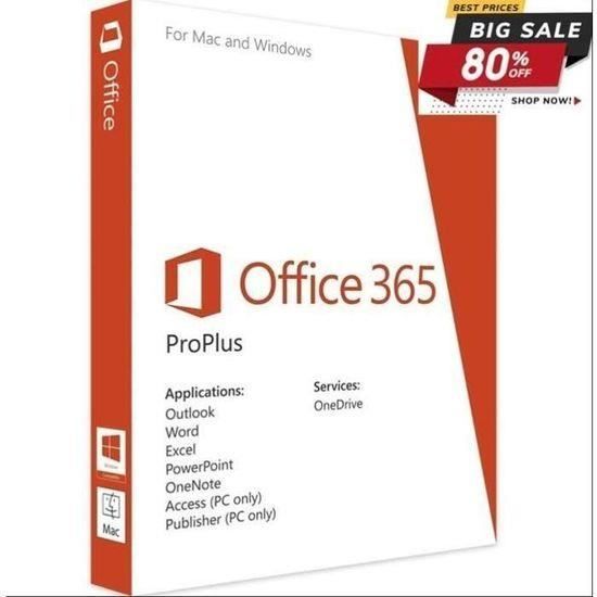 Office 2019 365 Pour MAC & PC